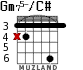Gm75-/C# for guitar - option 1