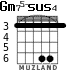 Gm75-sus4 for guitar - option 2