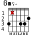 Gm7+ for guitar - option 3
