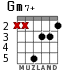Gm7+ for guitar - option 4