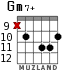 Gm7+ for guitar - option 6