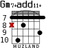 Gm7+add11+ for guitar - option 3
