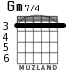 Gm7/4 for guitar - option 2