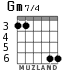 Gm7/4 for guitar - option 3