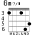 Gm7/9 for guitar - option 5