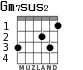 Gm7sus2 for guitar - option 2