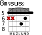 Gm7sus2 for guitar - option 4