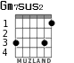 Gm7sus2 for guitar - option 1