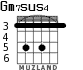 Gm7sus4 for guitar - option 4