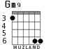Gm9 for guitar - option 4
