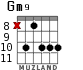 Gm9 for guitar - option 6