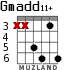 Gmadd11+ for guitar - option 5