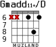 Gmadd11+/D for guitar - option 3