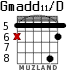 Gmadd11/D for guitar - option 2