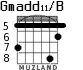 Gmadd11/B for guitar - option 2