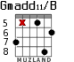 Gmadd11/B for guitar - option 3