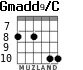 Gmadd9/C for guitar - option 2