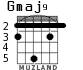 Gmaj9 for guitar - option 4