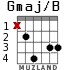 Gmaj/B for guitar - option 3