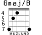 Gmaj/B for guitar - option 5