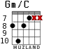 Gm/C for guitar - option 5