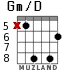 Gm/D for guitar - option 5