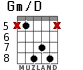 Gm/D for guitar - option 6