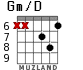 Gm/D for guitar - option 7