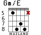 Gm/E for guitar - option 5