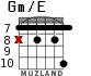 Gm/E for guitar - option 7