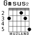 Gmsus2 for guitar - option 2