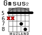 Gmsus2 for guitar - option 3