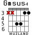 Gmsus4 for guitar - option 3