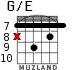G/E for guitar - option 5