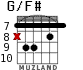 G/F# for guitar - option 5