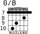 G/B for guitar - option 6