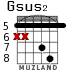 Gsus2 for guitar - option 3