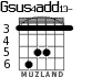 Gsus4add13- for guitar - option 2