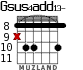 Gsus4add13- for guitar - option 3