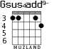 Gsus4add9- for guitar - option 1