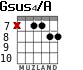 Gsus4/A for guitar - option 8