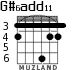 G#6add11 for guitar - option 3