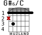 G#6/C for guitar - option 1