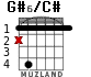 G#6/C# for guitar - option 1