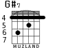 G#7 for guitar - option 4