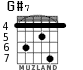 G#7 for guitar