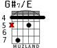 G#7/E for guitar - option 3