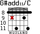 G#add11/C for guitar - option 5