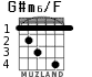 G#m6/F for guitar - option 5