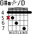 G#m75-/D for guitar - option 4